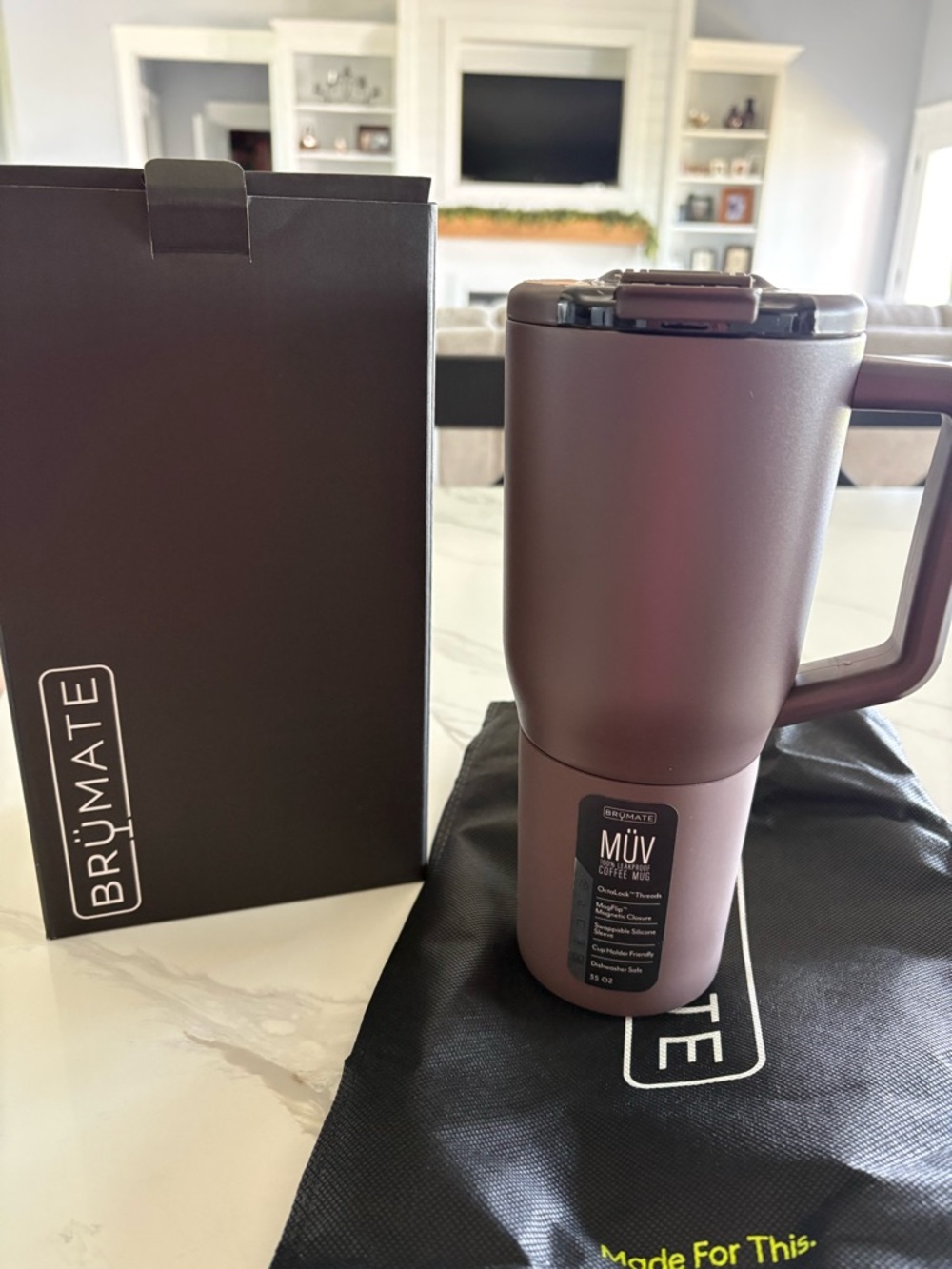 BrüMate MÜV Insulated Travel Mug - brown
